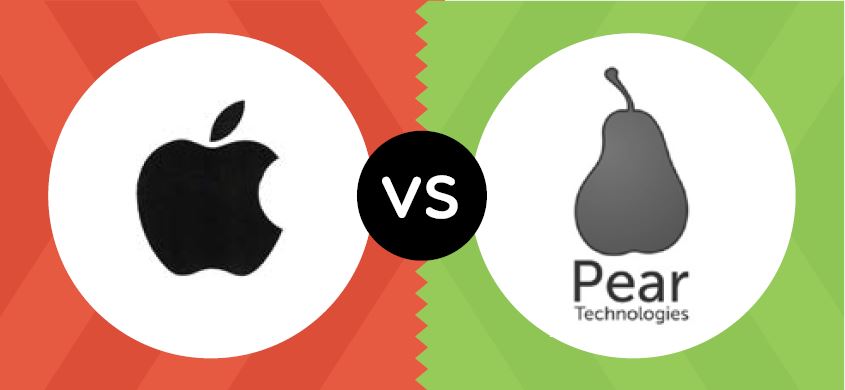 Apple versus Pear technology - aanhaken bij bekend merk