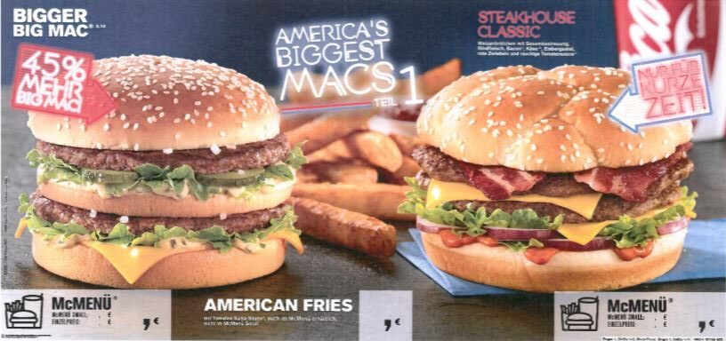 Merk BIG MAC normaal gebruikt