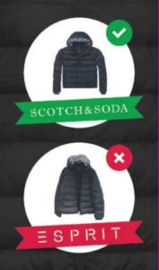 Inbreuk op Scotch & Soda donsjas	- auteursrecht of modellenrecht