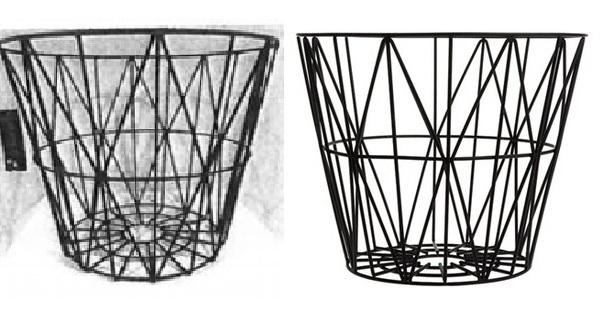 Auteursrecht op metalen mand - De Burly Basket Round vs Wire Basket
