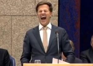 FNV commercial lachende Mark Rutte