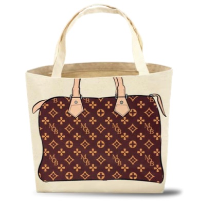 MOB tas parodie op Louis Vuitton