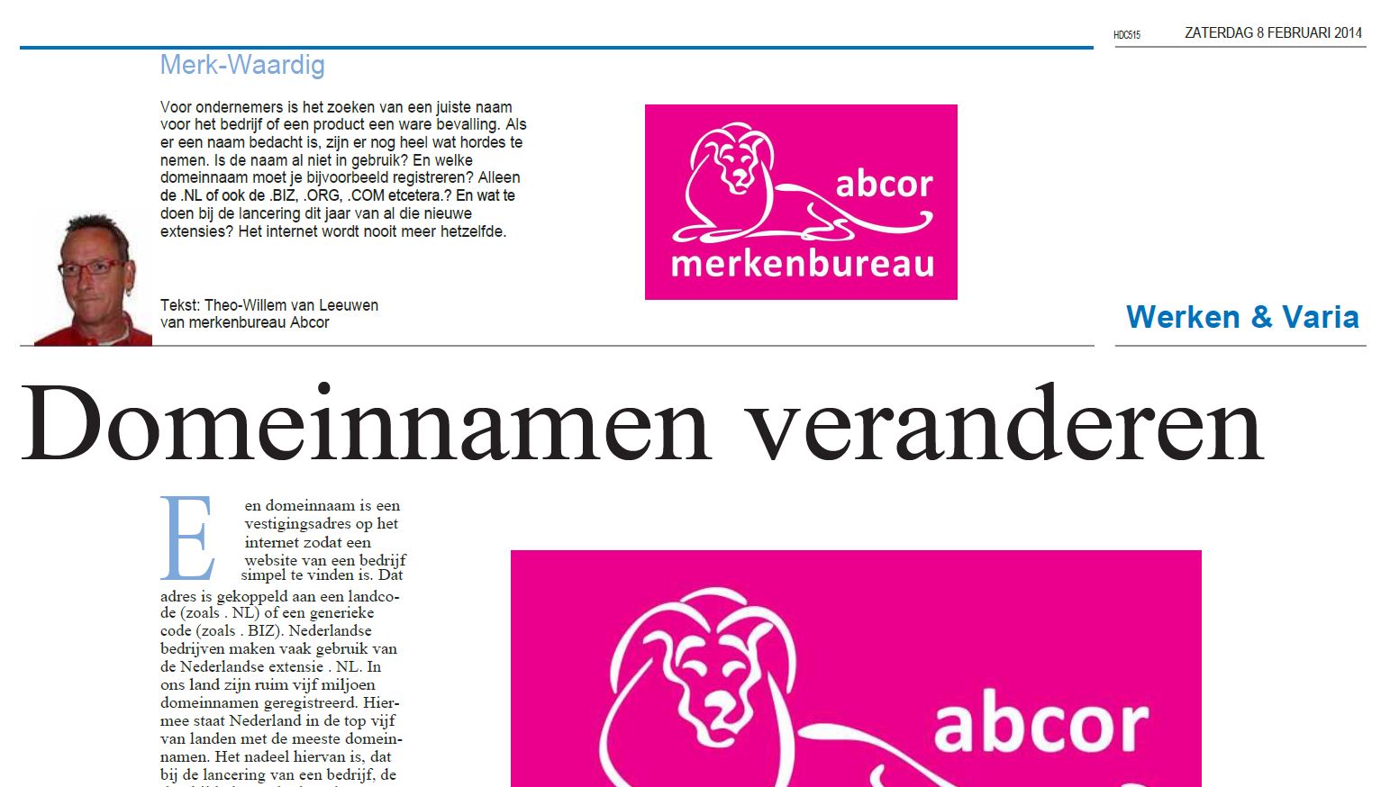 Domeinnamen veranderen - Abcor European trademark and design agency