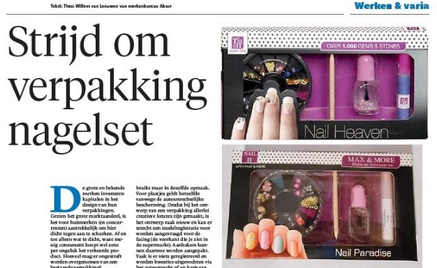 Strijd om verpakking nagelset